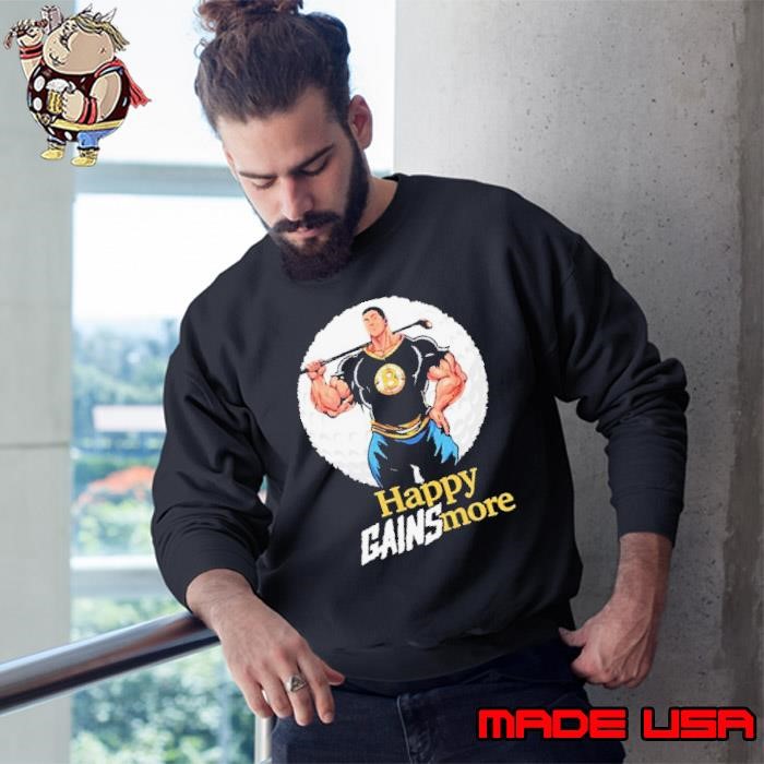 Nick Walker Wearing Happy Gainsmore Sweatshirt