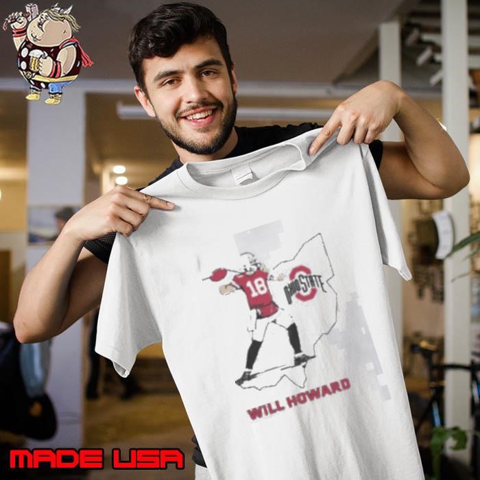 OHIO STATE FOOTBALL WILL HOWARD STATE STAR Unisex