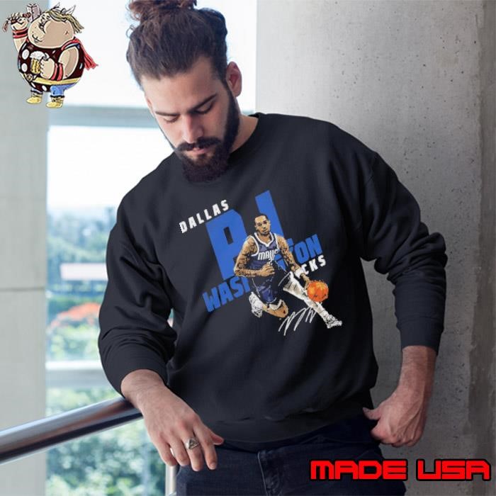 P.J. Washington Dallas Slant Signature American professional basketball player Sweatshirt