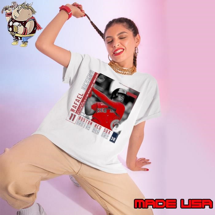 Rafael devers Dominican professional baseball third baseman MLB Ladies tee