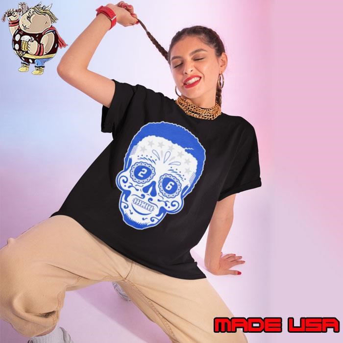 Saquon Barkley Sugar Skull American football running back Ladies tee