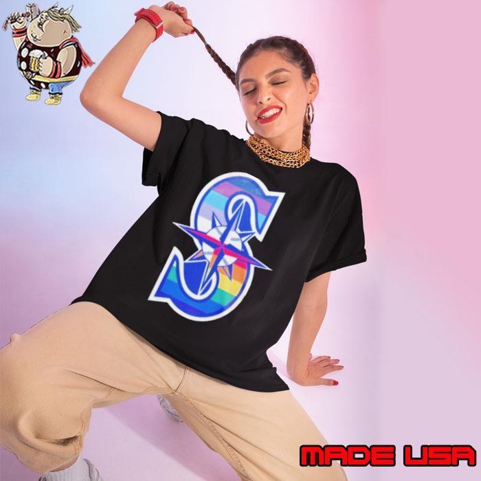Seattle Mariners Celebrate Pride Month Ladies tee