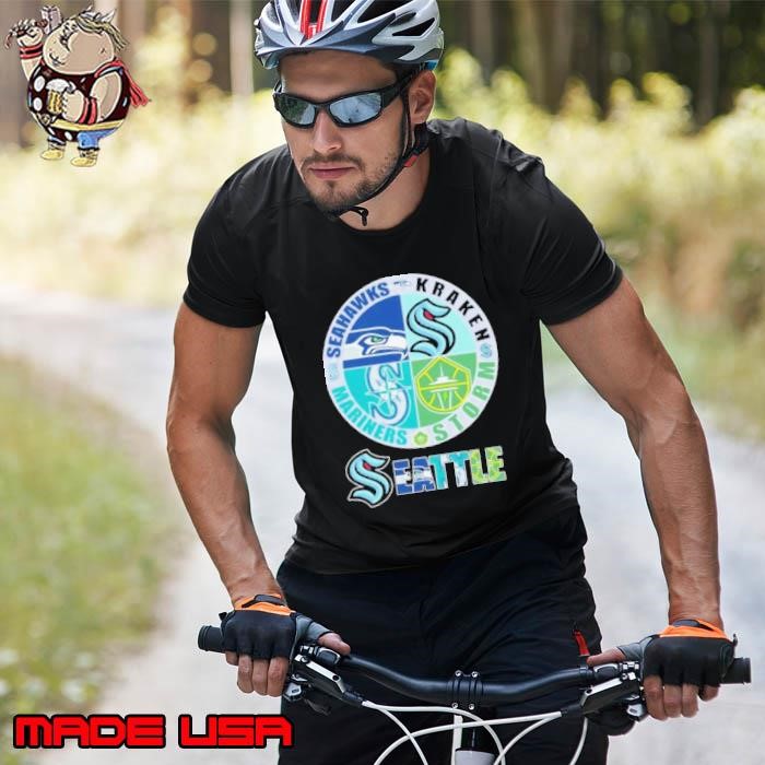 Seattle Sports Teams Logo 2024 Seahawks, Kraken, Mariners And Storm Unisex