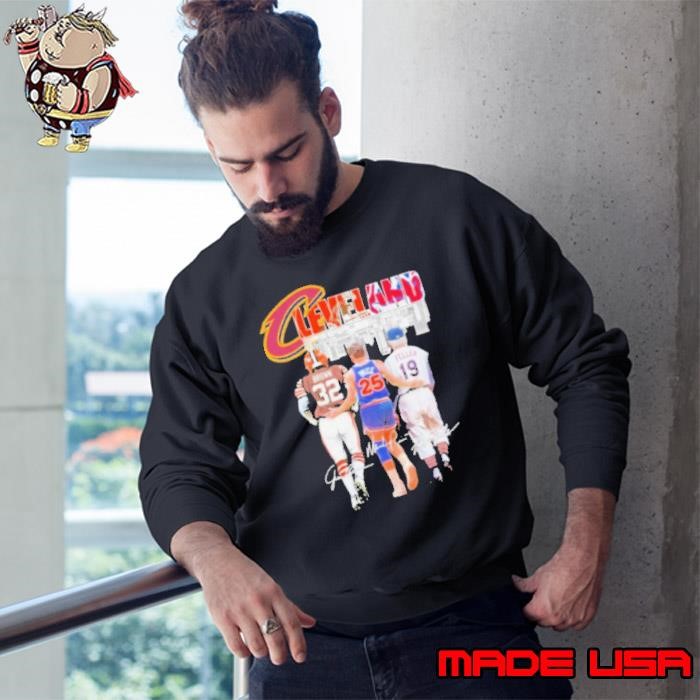 Skyline Cleveland Sports Teams Brown Price and Feller Sweatshirt