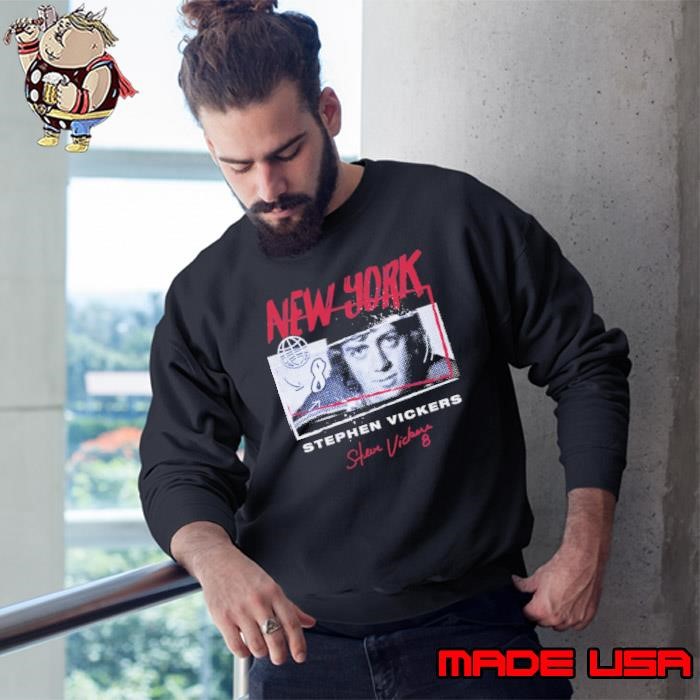 Stephen Vickers Canadian former professional ice hockey New York R Tones Sweatshirt
