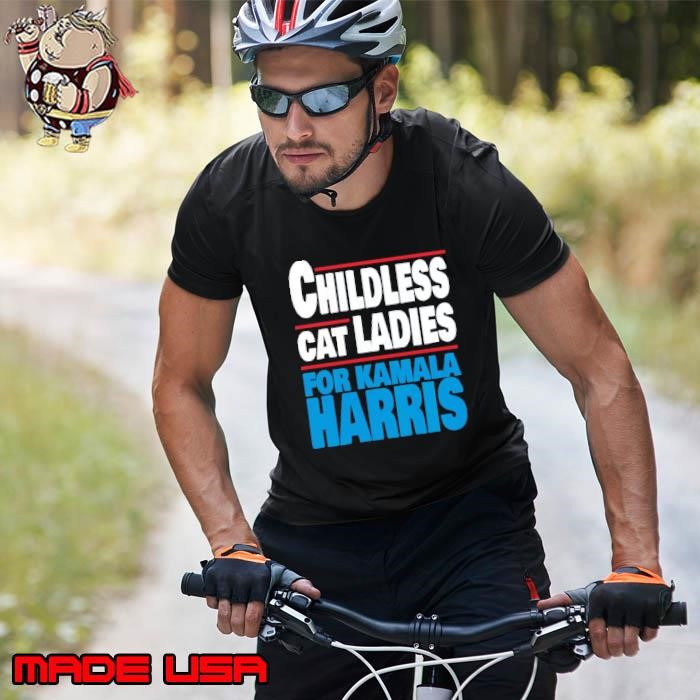 The Childless Cat Ladies For Kamala Harris For Life Red Line Vote Unisex
