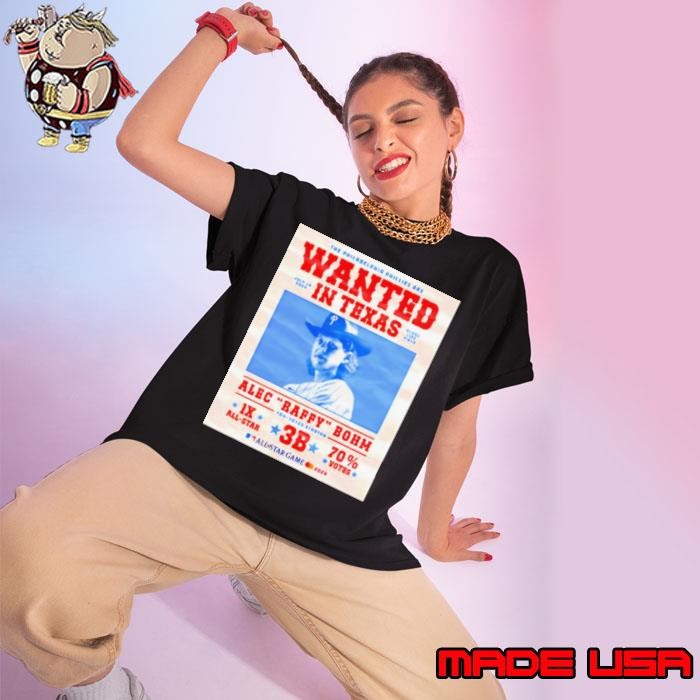 The Philadelphia Phillies Are Wanted In Texas Alec Raffy Bohm 2024 Ladies tee