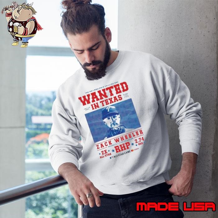 The Philadelphia Phillies Are Wanted In Texas Zack Wheeler All Star Game Sweatshirt