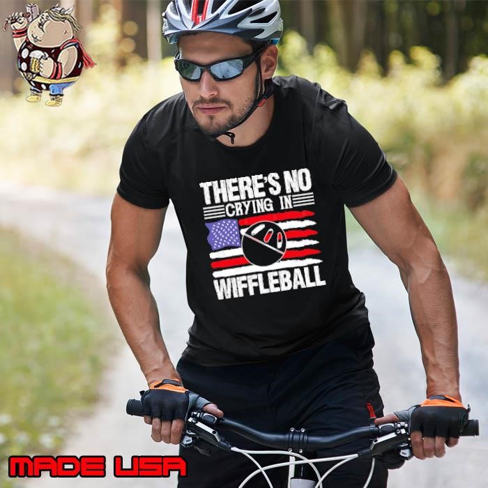 There's No Crying in Wiffleball American Flag Unisex