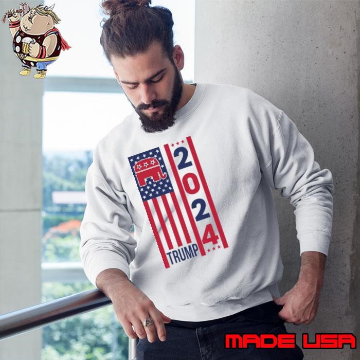 Trump 2024 elephant american flag election Sweatshirt