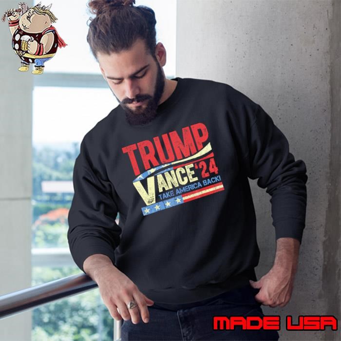 Trump Take America back usa flag style Sweatshirt