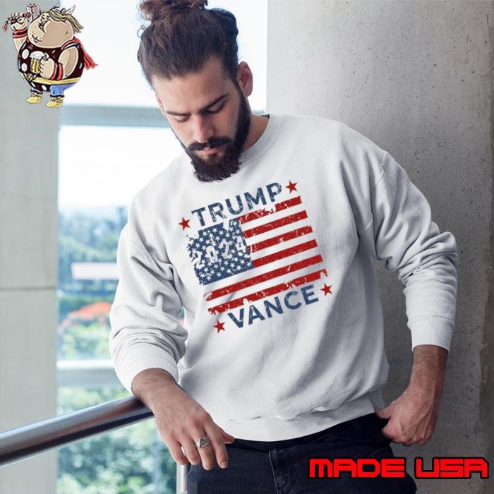 Trump Vance 2024 Red Stars Election American Flag Sweatshirt