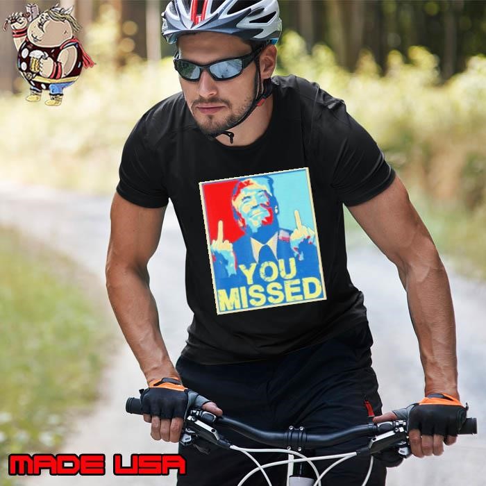 Trump You Missed Shooting Assassination Attempt Middle Finger Rally Usa Patriotic Unisex