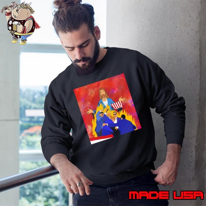 Trump with God to save America Sweatshirt