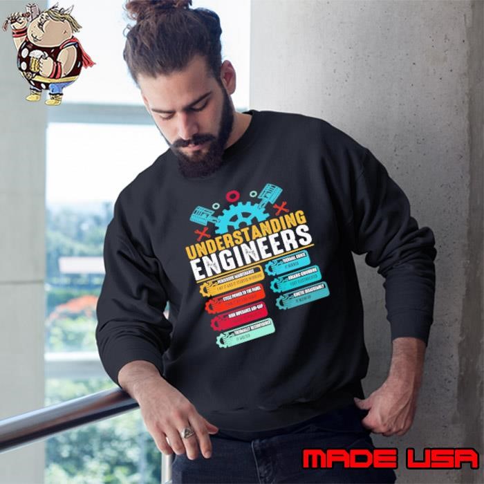 Understanding Engineers Percussive Maintenance Engineering Retro Sweatshirt