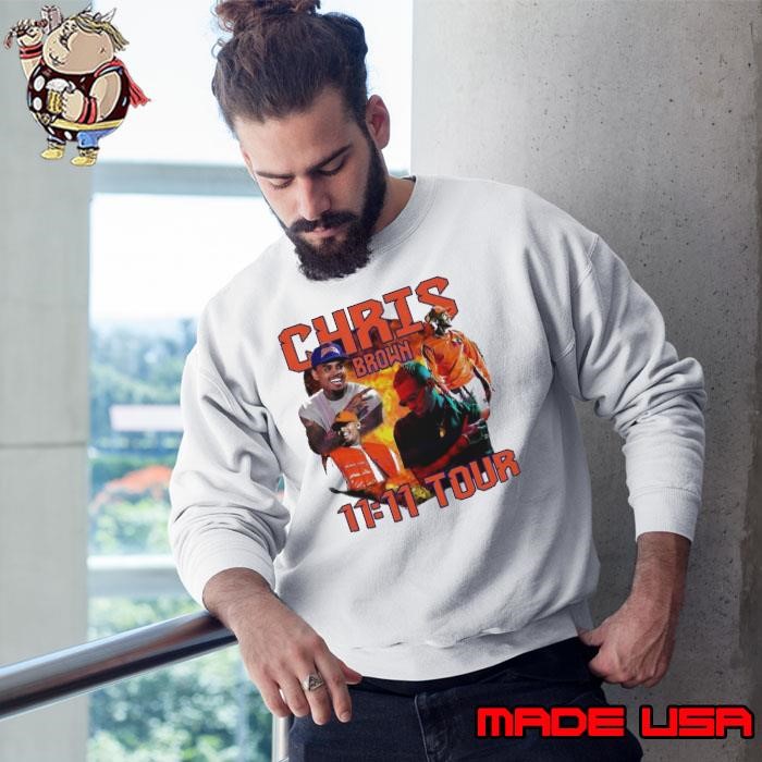 Vintage Chris Brown 11 11 Tour 2024 Sweatshirt