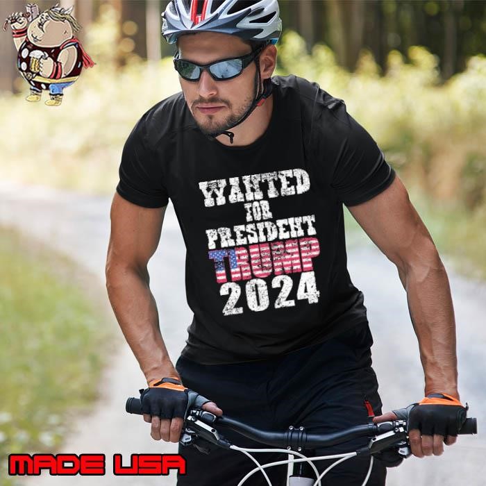 Wanted for President Trump 2024 Usa Flag Unisex