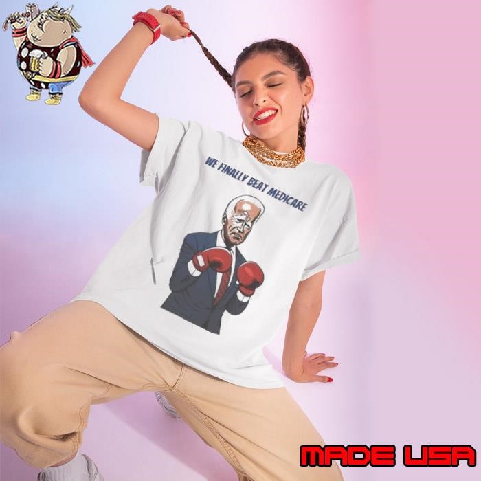 We Finally Beat Medicare Joe Biden Trump Boxing Ladies tee