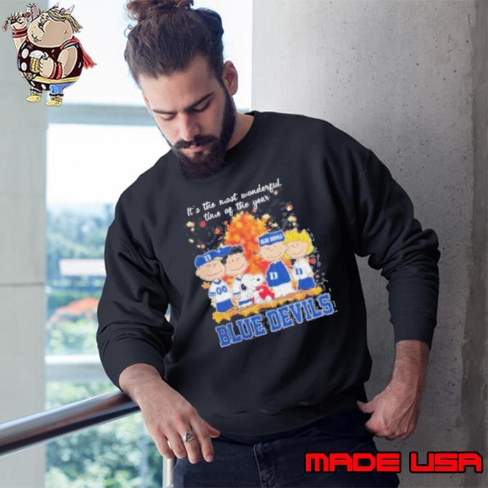 2024 Duke Blue Devils x Peanuts Snoopy Is The Most Wonderful Time Of The Year Sweatshirt