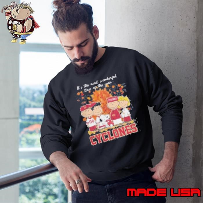 2024 Iowa State Cyclones x Peanuts Snoopy Is The Most Wonderful Time Of The Year Sweatshirt
