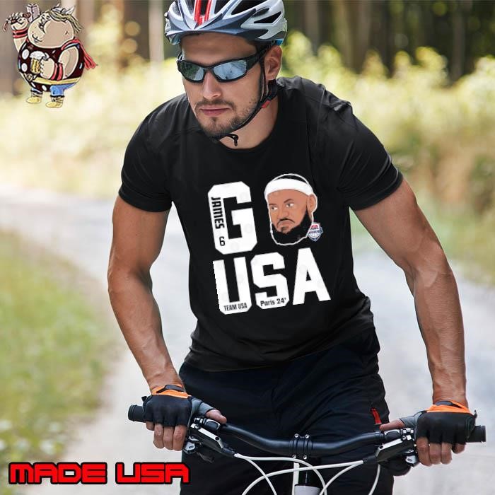 2024 Paris Team USA LeBron James 6 Basketball cartoon Unisex