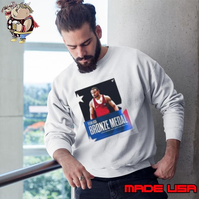 Aaron Brooks Team USA Bronze Medal Men’s Wrestling 86Kg Final Paris Olympic 2024 Poster Sweatshirt