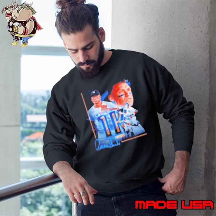 Aaron Judge New York Yankees 1000 Hits Signature Sweatshirt