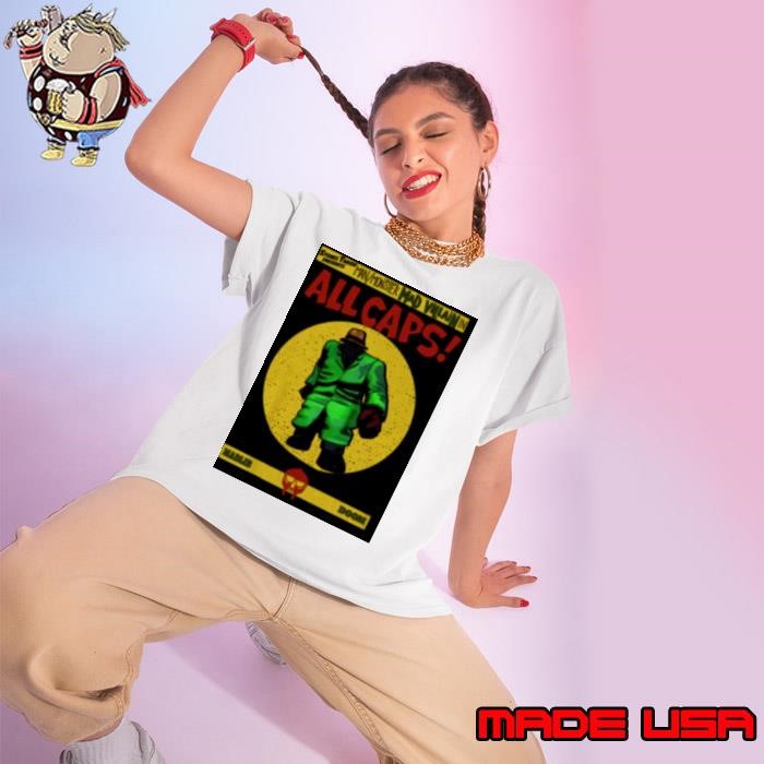 Allcaps Villain Doom Vintage Comic Ladies tee