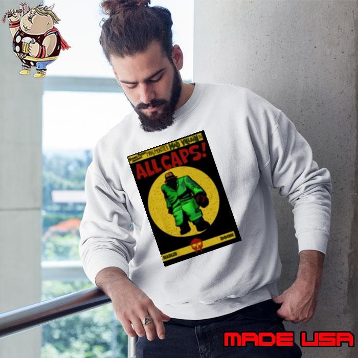 Allcaps Villain Doom Vintage Comic Sweatshirt