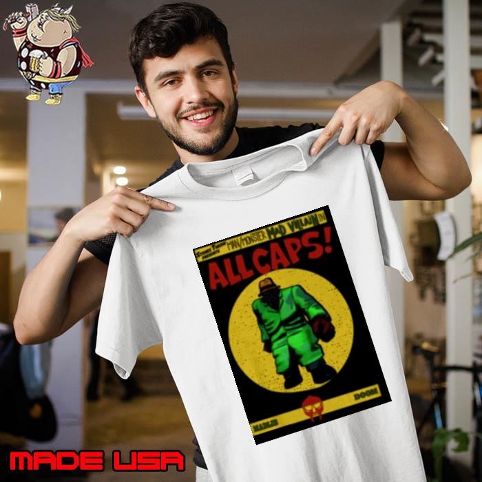 Allcaps Villain Doom Vintage Comic Unisex