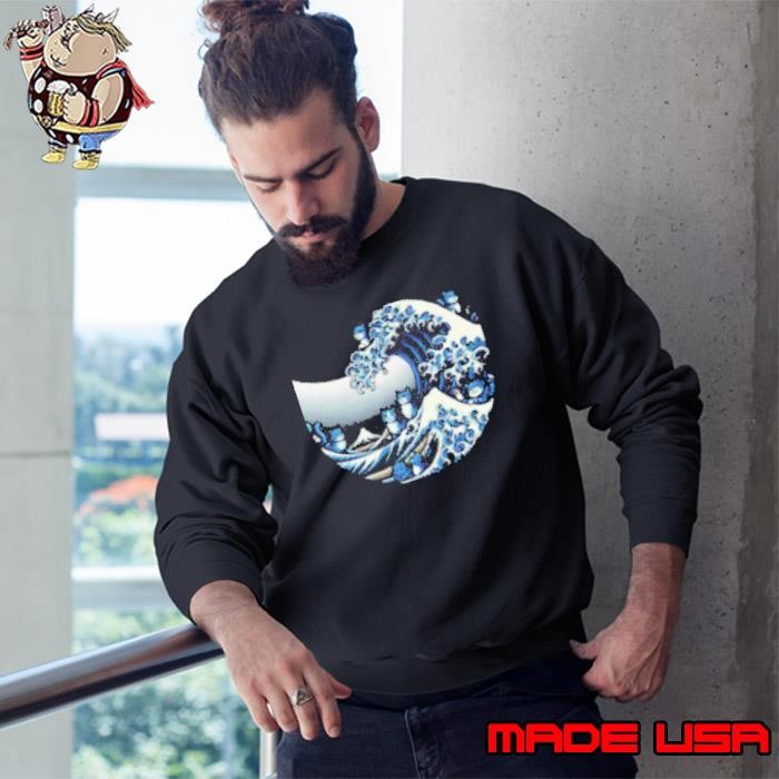 Blue Wave Cat For Kamala Sweatshirt