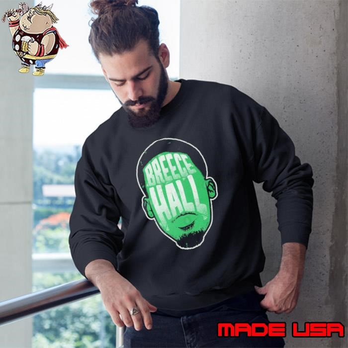 Breece Hall New York J Player Silhouette an American football running back Sweatshirt