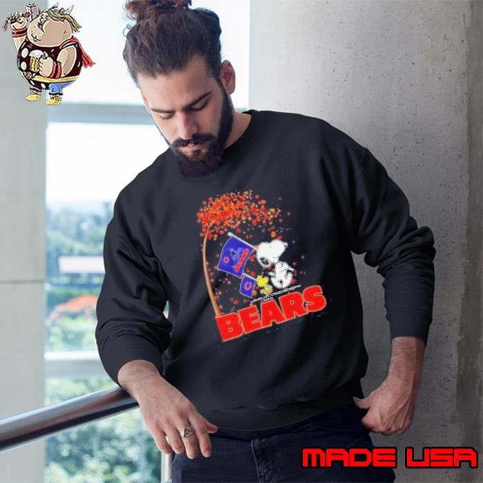 Chicago Bears Snoopy Fan Enjoying The Fall Season Sweatshirt