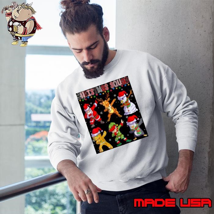 Christmas Dab Santa Friends Matching Family Christmas Squad Sweatshirt