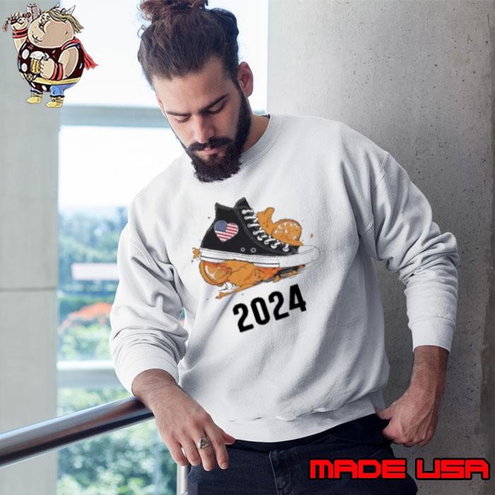 Chucks Twisted On Orange 2024 Kamala Sweatshirt