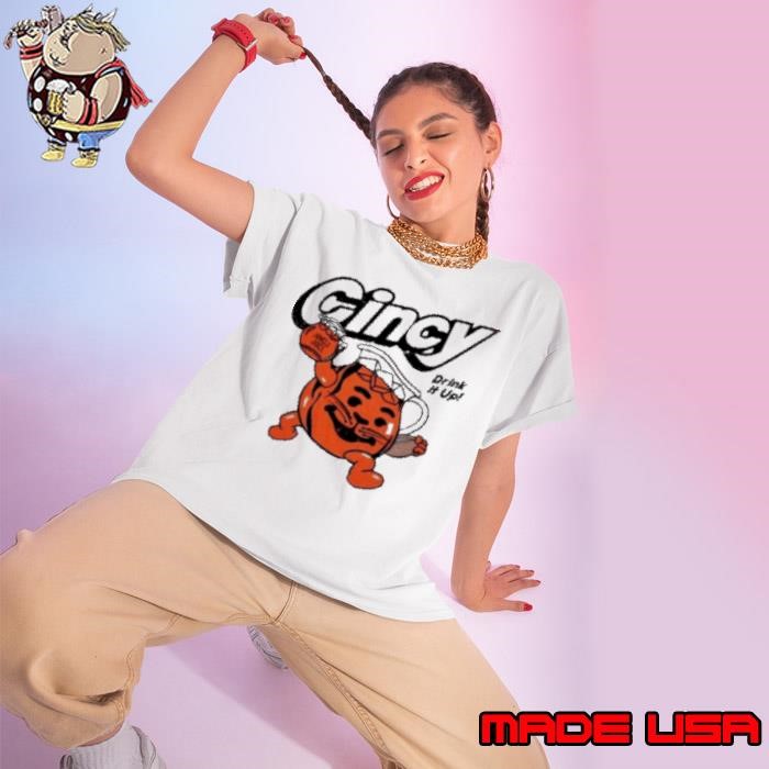 Cincy Football Drink It Up Jungle Juice Ladies tee