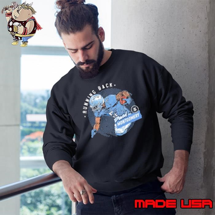 David Montgomery Detroit Dots Running Back Football Sweatshirt