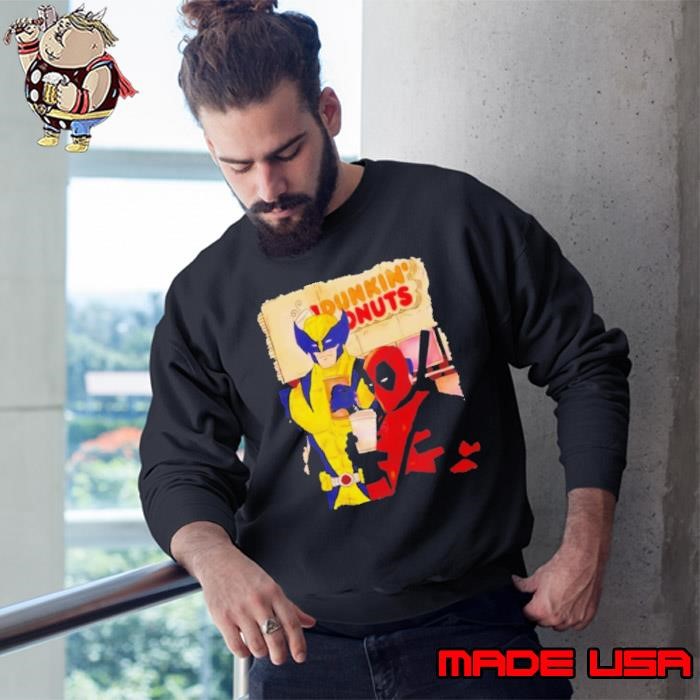 Deadpool And Wolverine Dunkin Donuts Sweatshirt