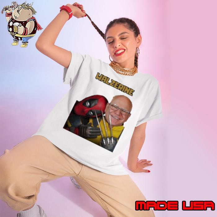 Deadpool Wolverine Walzerine Harris Walz Ladies tee