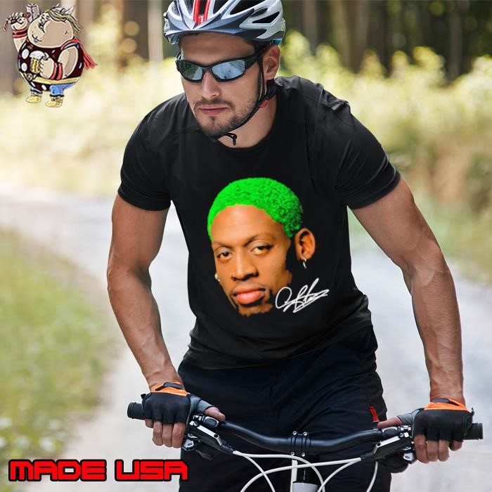 Dennis Rodman American former professional basketball Head Green Unisex