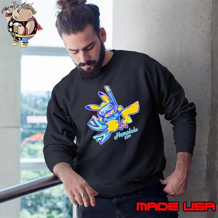 Design Pokémon Go World Championships 2024 Pikachu Honolulu Sweatshirt