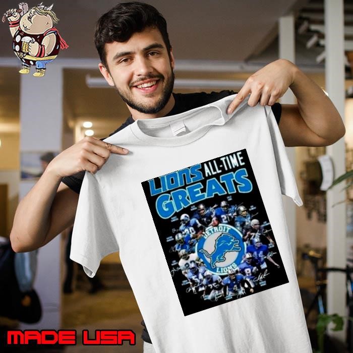 Detroit Lions all time greats signatures Unisex