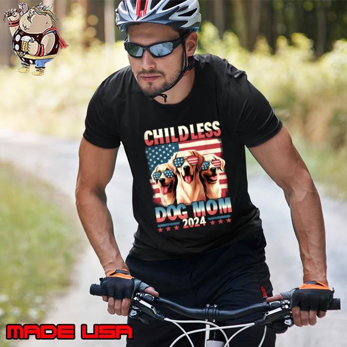 Dog Mom Childless 2024 Stars American Flag Kamala Harris Unisex