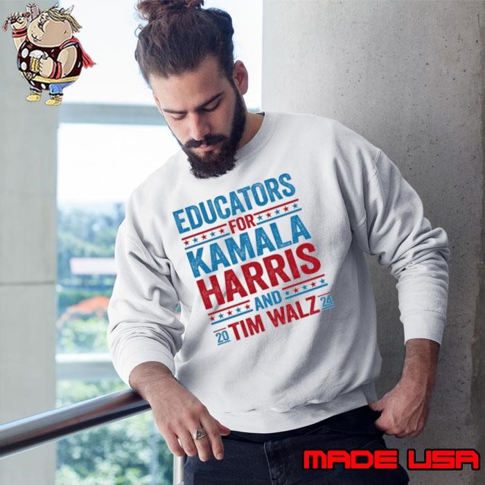 Educators For Harris Walz 2024 Democratic Party Voting Sweatshirt