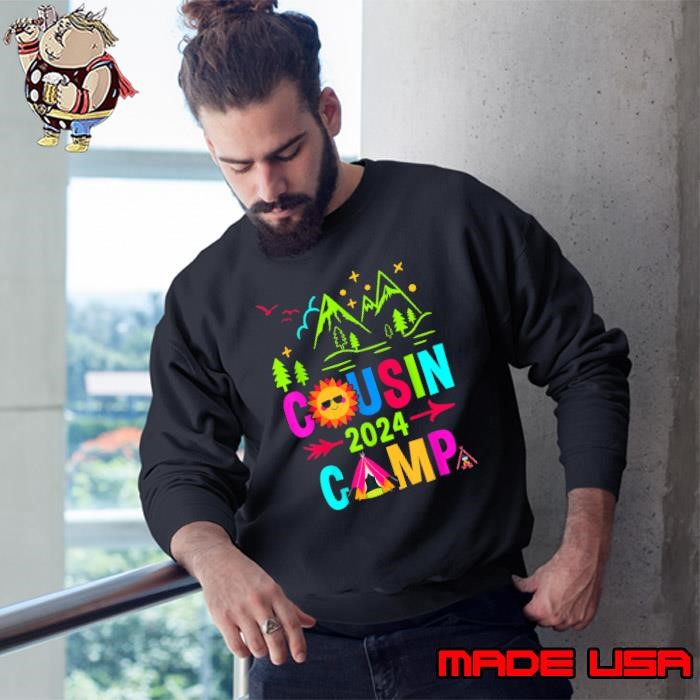 Family Camping Summer Vacation Crew Cousin Camp 2024 Mountain Sweatshirt
