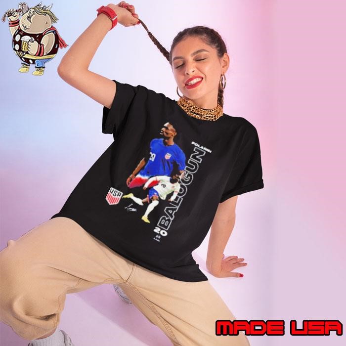 Folarin Balogun Soccer Player Number 20 Signature Ladies tee