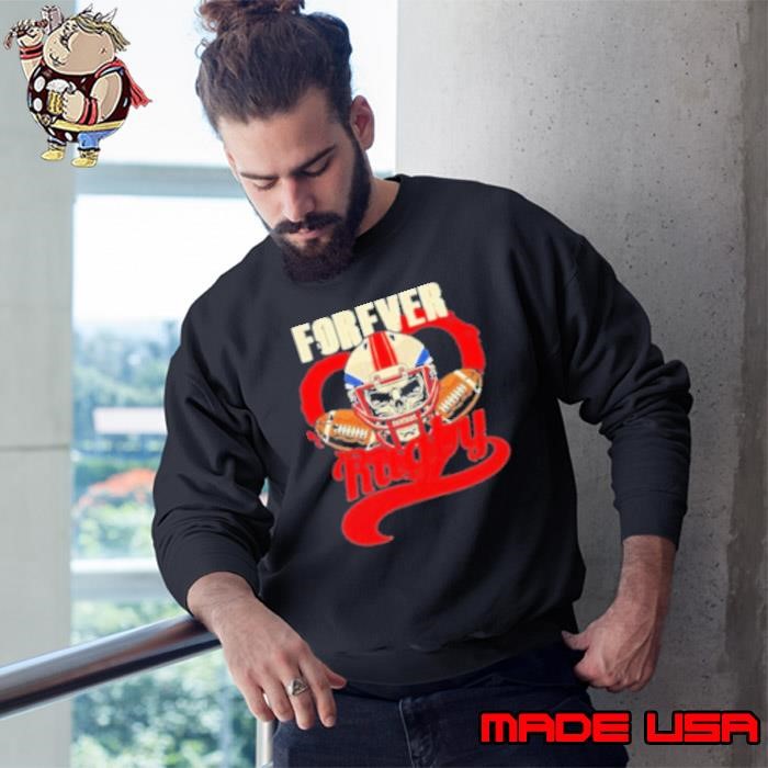 Forever Rugby Skull Skeleton Rugby Player USA Sweatshirt