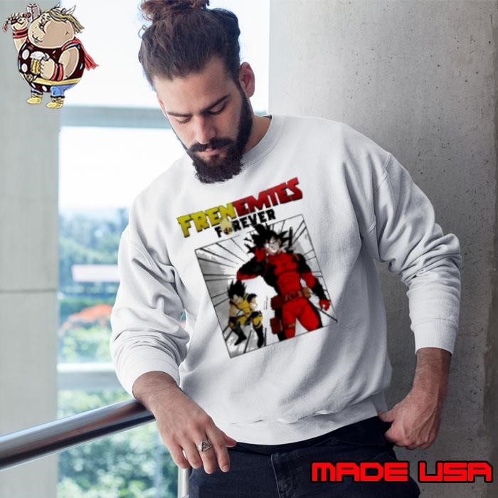 Frenemies Forever Goku And Vegeta Deadpool And Wolverine Parody Sweatshirt