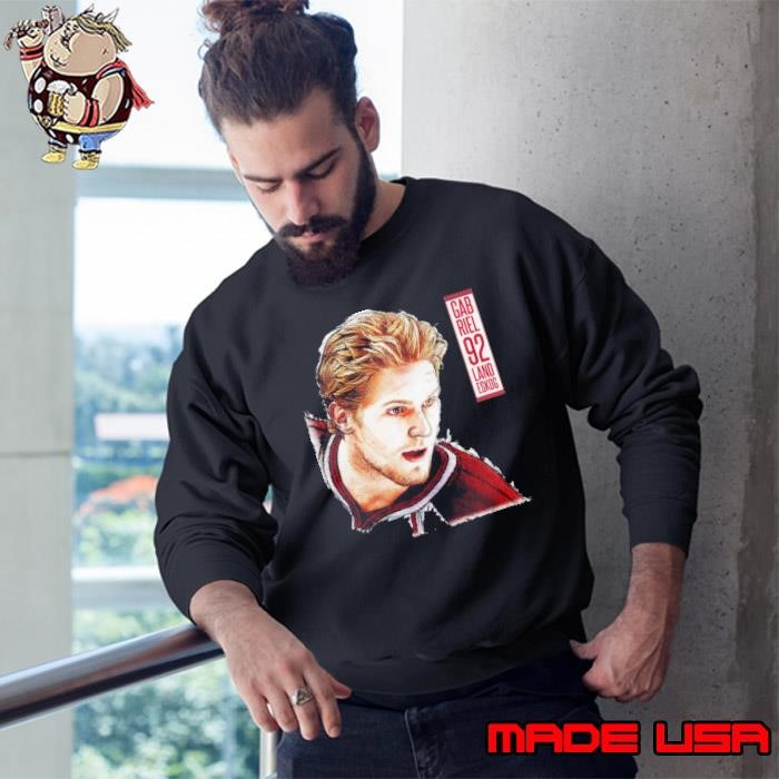 Gabriel landeskog face sketch Swedish professional ice hockey left winger Sweatshirt