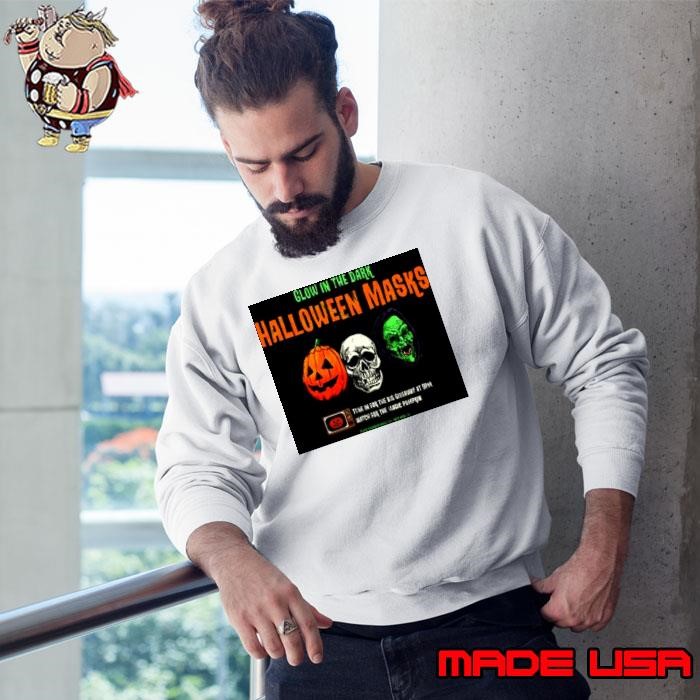 Glow In The Dark Halloween Mask Sweatshirt